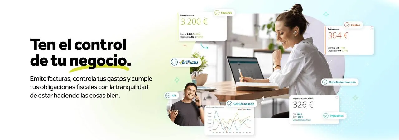 Cuéntica: Invoicing and tax drafts for autónomos, with advisers on call.